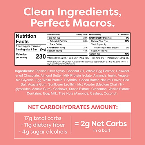 Kiss My Keto Salted Caramel Protein Bars – 1g Sugar, 9g Protein ...