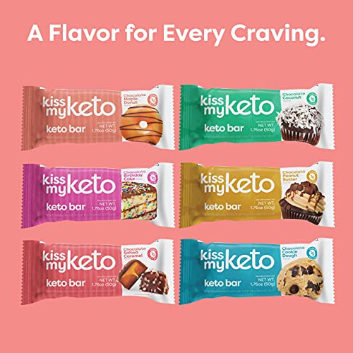 Kiss My Keto Salted Caramel Protein Bars – 1g Sugar, 9g Protein ...