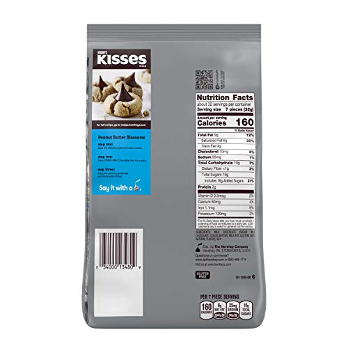 Hersheys Kisses Milk Chocolate Candy Party Bag, 35.8 Ounce