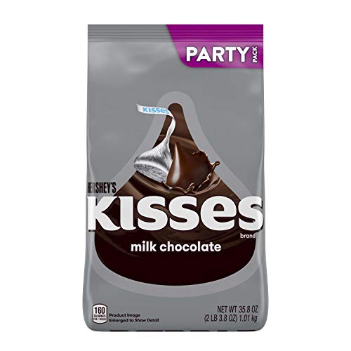 Hersheys Kisses Milk Chocolate Candy Party Bag, 35.8 Ounce