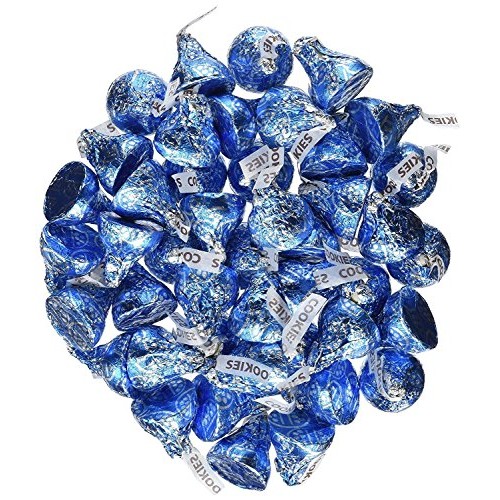 Hersheys Kisses Blue Cookies And Cream 4.25 Pounds Approx. 425 K