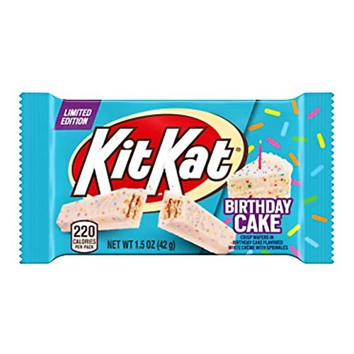 Birthday Cake Kit Kat Bar White Chocolate Limited Edition 4 Pack