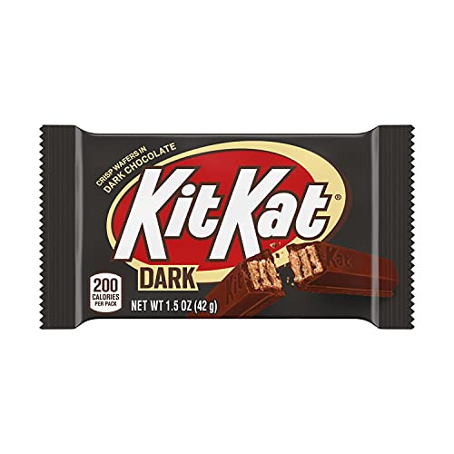 Kit Kat Dark Chocolate Candy, 1.5 Ounce, Full Size Bars, 24 Count