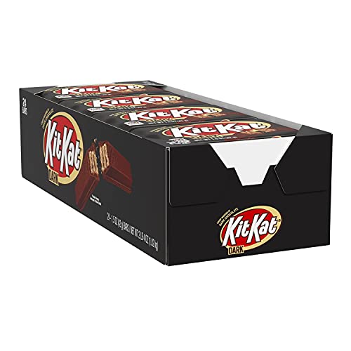 Kit Kat Dark Chocolate Candy, 1.5 Ounce, Full Size Bars, 24 Count