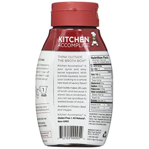 Kitchen Accomplice Reduced Sodium Beef Broth Concentrate, 12 Oz