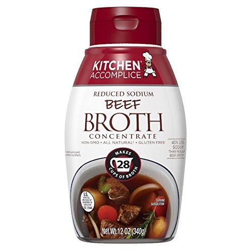 Kitchen Accomplice Reduced Sodium Beef Broth Concentrate, 12 Oz