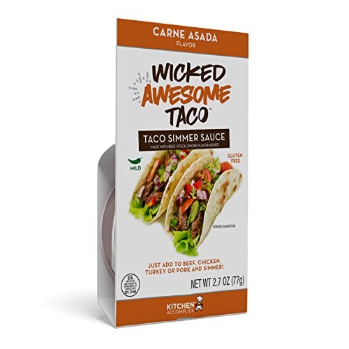 Kitchen Accomplice Wicked Tasty Taco, Carne Asada Simmer Sauce, ...