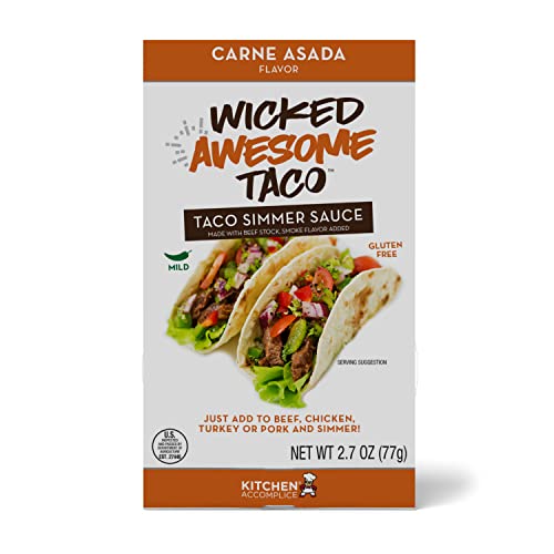 Kitchen Accomplice Wicked Tasty Taco, Carne Asada Simmer Sauce, ...