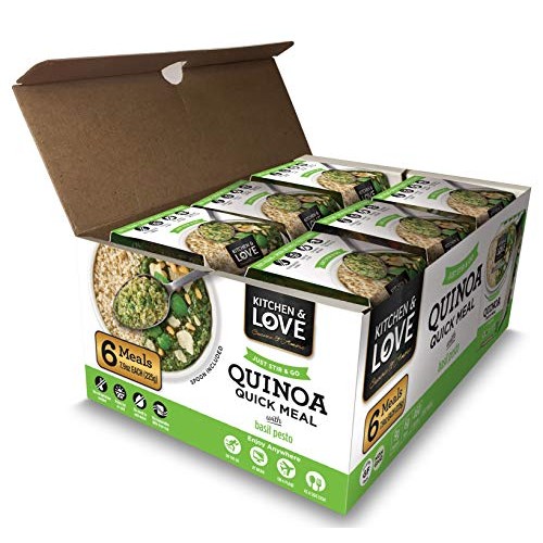 Kitchen &Amp; Love Basil Pesto Quinoa Quick Meal 6-Pack | Gluten-Fre