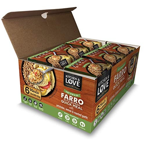 Kitchen &Amp; Love Cooked Farro, Artichoke Lemon &Amp; Roasted Garlic, R