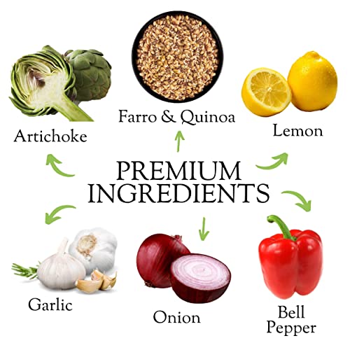 Kitchen &Amp; Love Cooked Farro, Artichoke Lemon &Amp; Roasted Garlic, R