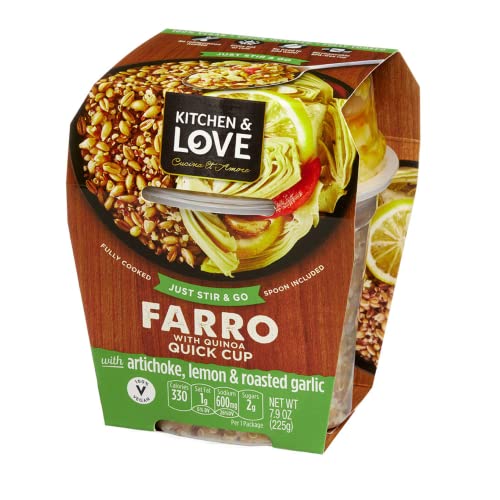Kitchen &Amp; Love Cooked Farro, Artichoke Lemon &Amp; Roasted Garlic, R