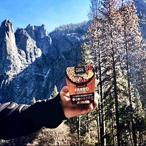 Kitchen & Love Cooked Farro, Grilled Vegetables & Herbs, Ready t...