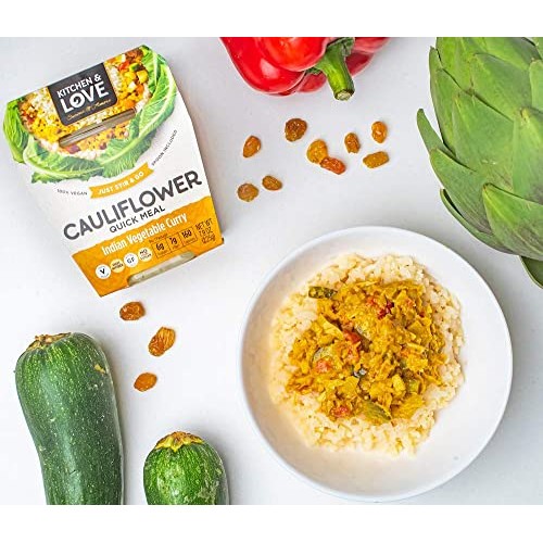 Kitchen &Amp; Love Indian Vegetable Curry Cauliflower Quick Meal 6-P