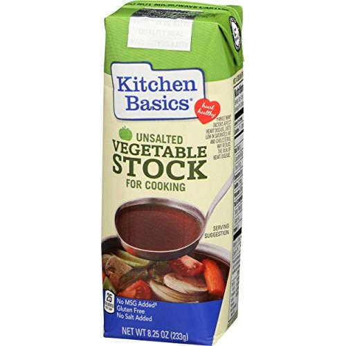 Kitchen Basics All Natural Unsalted Vegetable Stock, 8.25 Fl Oz