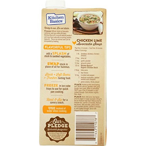 Kitchen Basics Organic Free Range Chicken Stock, 32 Oz