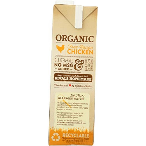 Kitchen Basics Organic Free Range Chicken Stock, 32 Oz