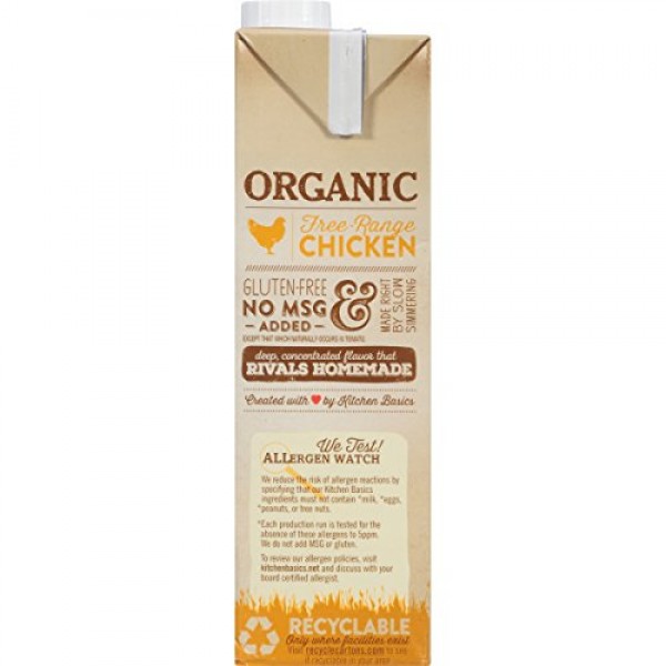 Kitchen Basics Organic Free Range Chicken Stock, 32 oz