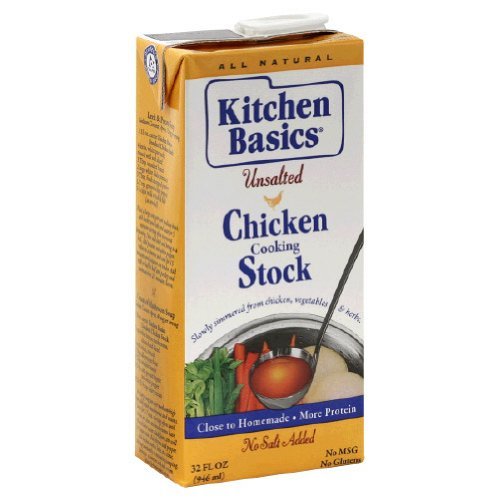 Kitchen Basics Unsalted Chicken Stock, 32-Ounce Pack Of 6