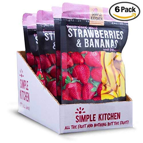 Simple Kitchen Strawberries &Amp; Bananas - 1.1 Oz Pouches Pack Of 6