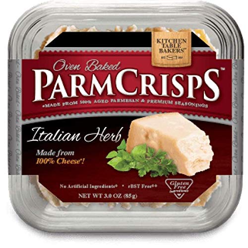 Parmcrisps Gourmet Cheese Crisps By Kitchen Table Bakers 3 Oz Tub Parmcrisps Gourmet Cheese Crisps By Kitchen Table Bakers 3 Oz Tub
