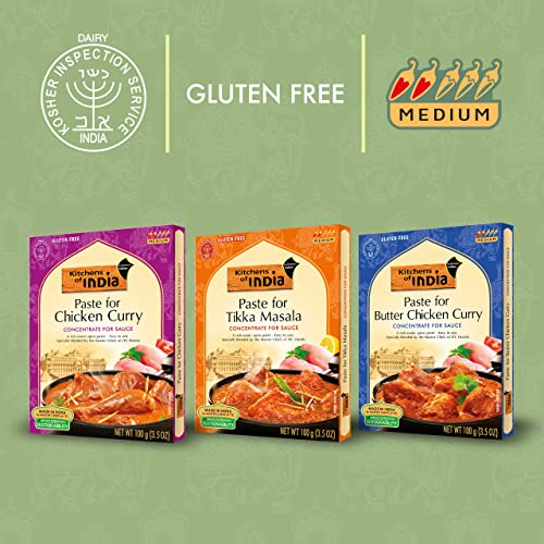 Kitchens of India Curry Paste Combo for Butter Chicken Curry, Ti... Kitchens of India Curry Paste Combo for Butter Chicken Curry, Ti...
