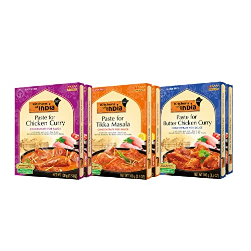 Kitchens of India Curry Paste Combo for Butter Chicken Curry, Ti... Kitchens of India Curry Paste Combo for Butter Chicken Curry, Ti...