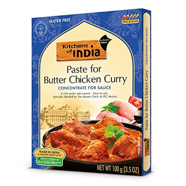 Kitchens of India Paste, Butter Chicken Curry, 3.5-Ounces, Pack ...