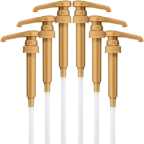 Torani Syrup Pumps, 6-pack | Fits 750 mL/25.4 oz Torani, Davinci...
