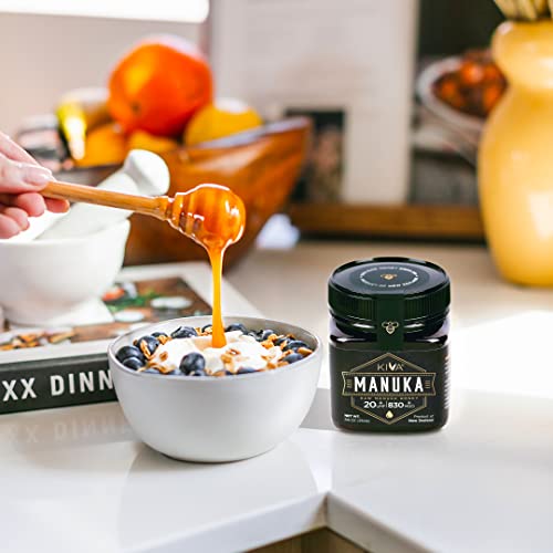 Kiva Raw Manuka Honey, Certified Umf 20+ Mgo 830+, New Zealand