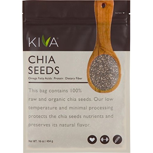 Kiva Organic Chia Seeds - Premium Grade - Raw, Non-Gmo And Vegan