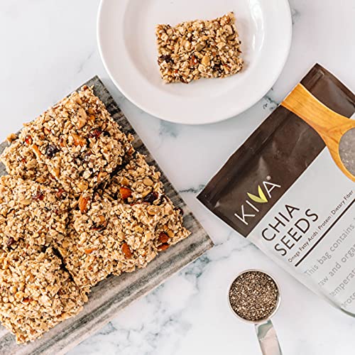 Kiva Organic Raw Chia Seeds, 16 Oz. Bag | Usda Organic | Premium