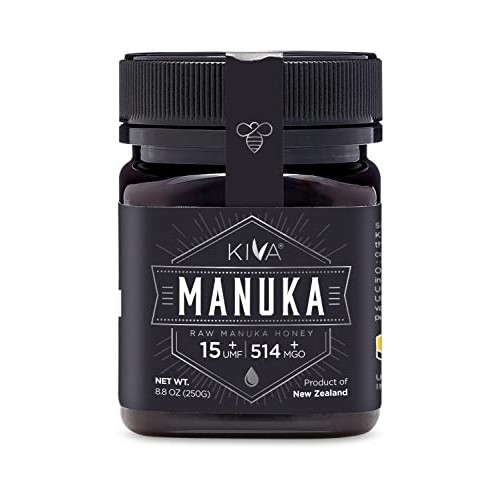 Kiva Raw Manuka Honey, Certified Umf 15+ | Mgo 514+ | 100% Pure