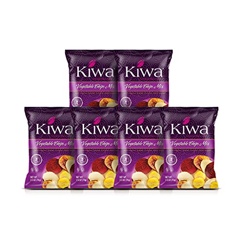 Kiwa Veggie Chips – Vegetable Chip Mix of Cassava, Plantain, Bee...