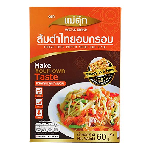 Freeze Dried Instant Papaya Salad Thai Style - Somtam Thai , Pap