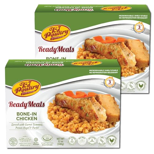 Kosher Bone In Chicken & Kugel, MRE Meat Meals Ready to Eat, Sha...