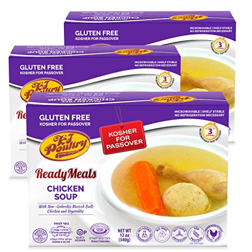 Kosher For Passover Food Matzo Ball Chicken Soup - Mre Meat Meal