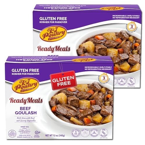 Kosher for Passover Gluten Free Meals, Beef Goulash Stew with Ve...