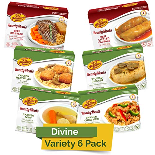 Kosher Mre Meat Meals Ready To Eat 6 Pack Divine Variety - Beef