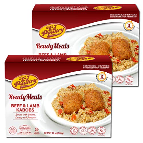 Kosher Mre Meat Meals Ready To Eat, Beef &Amp; Lamb Kabob 2 Pack 2