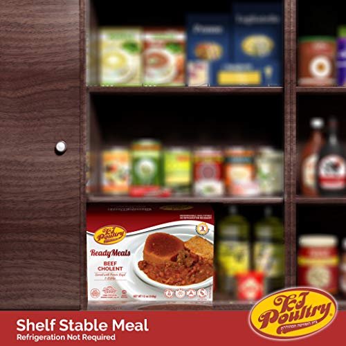 Kosher Mre Meat Meals Ready To Eat, Beef Cholent &Amp; Kugel 3 Pack