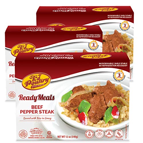 Kosher Mre Meat Meals Ready To Eat, Beef Pepper Steak &Amp; Rice 3
