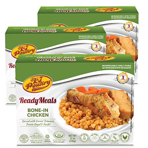 Kosher Mre Meat Meals Ready To Eat, Bone In Chicken &Amp; Kugel 3 P