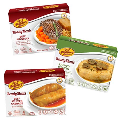 Kosher Mre Meat Meals Ready To Eat, Variety Of Beef Rib Steak, S