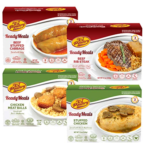 Kosher Mre Meat Meals Ready To Eat, Variety Of Beef Rib Steak, S