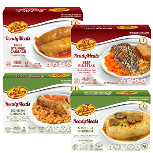 Kosher Mre Meat Meals Ready To Eat, Variety Of Beef Rib Steak, S