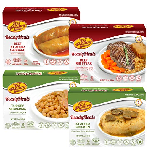 Kosher Mre Meat Meals Ready To Eat, Variety Of Beef Rib Steak, S