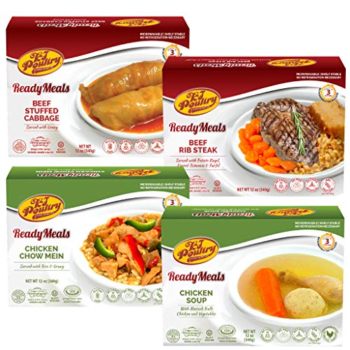 Kosher Mre Meat Meals Ready To Eat, Variety Of Beef Rib Steak, S