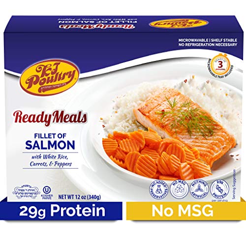 Kosher Salmon Fillet Fish, Parve Mre Meal Ready To Eat, Protein