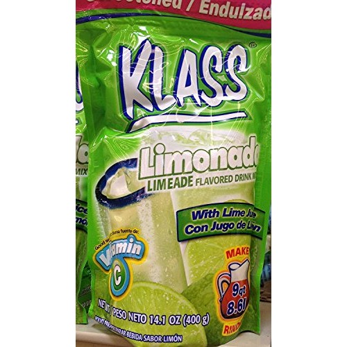 2 X 14.1Oz Klass Mexican Flavored Drink Mix Powder Limonada Lime